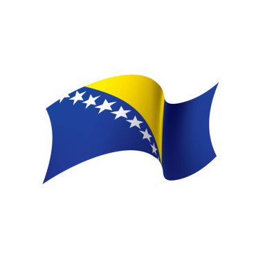 Bosna-Hersek bayrağı, vektör çizim