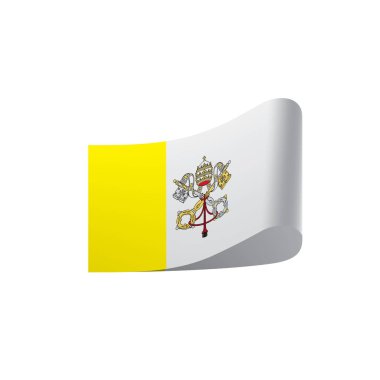 Vatikan bayrağı, vektör çizim