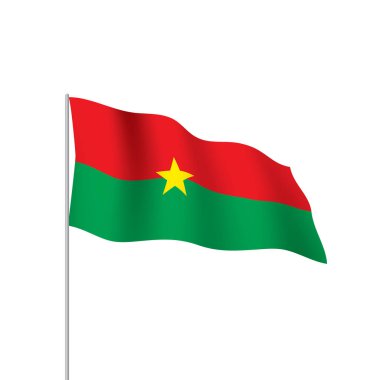 Burkina Faso bayrak, vektör çizim