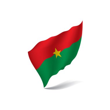 Burkina Faso bayrak, vektör çizim