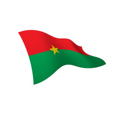 Burkina Faso bayrak, vektör çizim