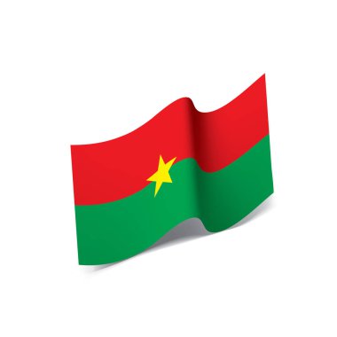 Burkina Faso bayrak, vektör çizim