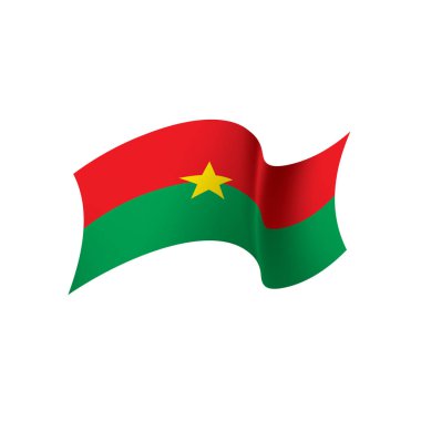 Burkina Faso bayrak, vektör çizim