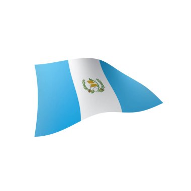 Guatemala bayrağı, vektör çizim