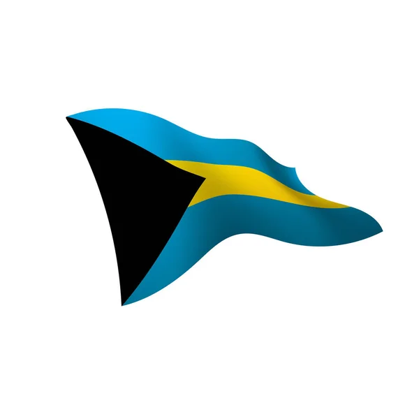Bahamalar bayrağı, vektör çizim — Stok Vektör