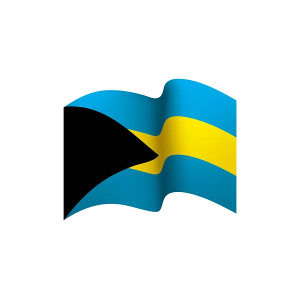 De vlag van de Bahama's, vectorillustratie — Stockvector