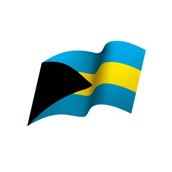 Bandiera Bahamas, illustrazione vettoriale — Vettoriale Stock