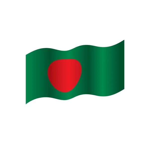 Banladesh flagga, vektor illustration — Stock vektor