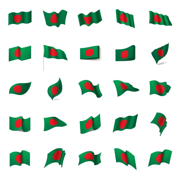 Bangladesi zászló, vektor illusztráció — Stock Vector