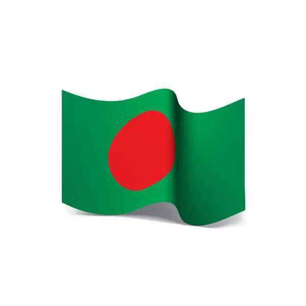 Bangladeş bayrağı, vektör illüstrasyonu — Stok Vektör