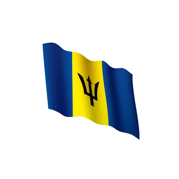 Barbados Flagge, Vektorabbildung — Stockvektor