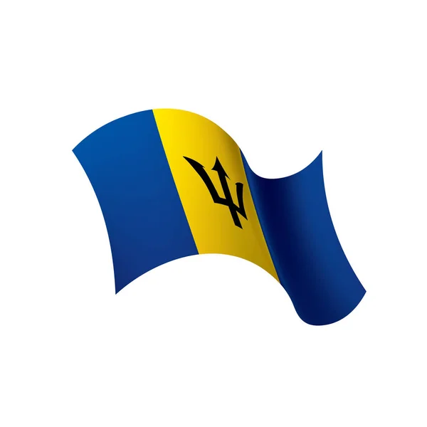 Bandera de Barbados, vector de ilustración — Vector de stock