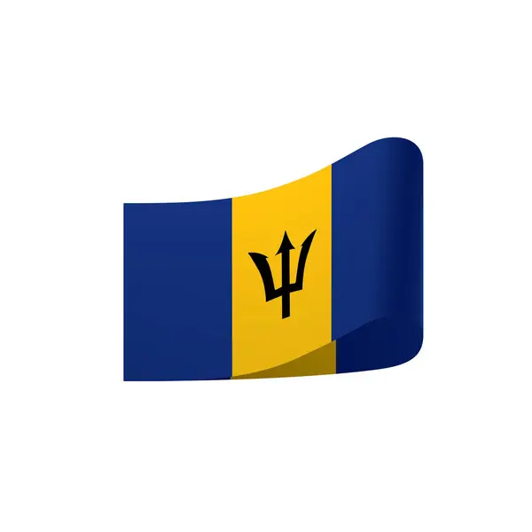 Bandeira de Barbados, ilustração vetorial —  Vetores de Stock