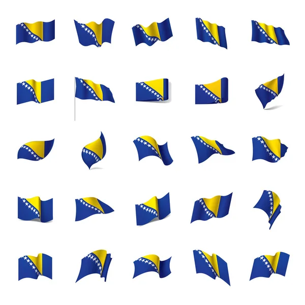 Bandera de Bosnia y Herzegovina, ilustración vectorial — Vector de stock