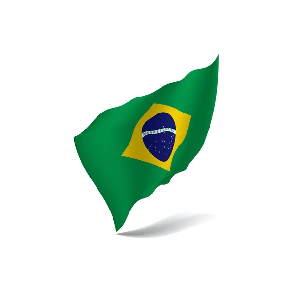 Bandeira do Brasil, ilustração vetorial —  Vetores de Stock