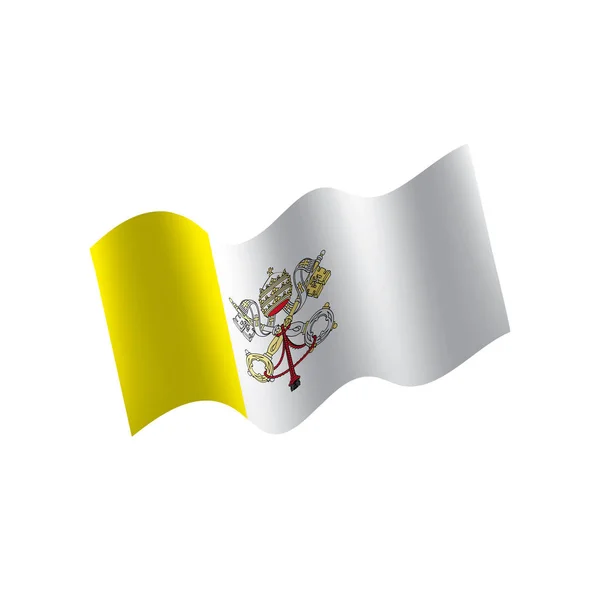 Vaticaan vlag, vectorillustratie — Stockvector