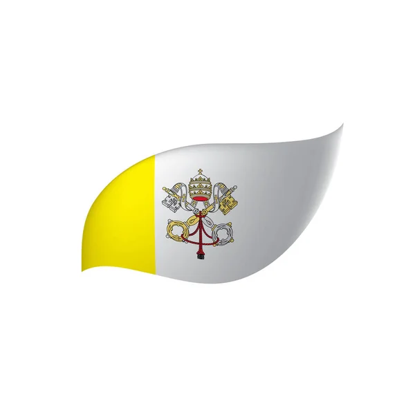 Drapeau du Vatican, illustration vectorielle — Image vectorielle