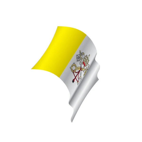Vatikanische Flagge, Vektorillustration — Stockvektor