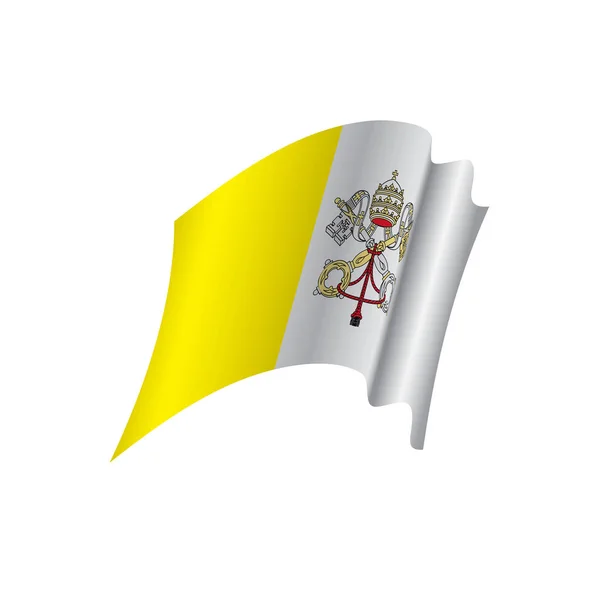 Vaticaan vlag, vectorillustratie — Stockvector