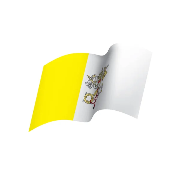 Bandera del Vaticano, ilustración vectorial — Vector de stock
