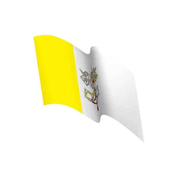 Bandiera Vaticana, illustrazione vettoriale — Vettoriale Stock