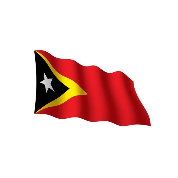 East timor flag, vector illustration — Stock Vector