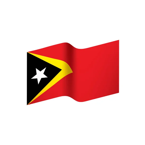 East timor flag, vector illustration — Stock Vector