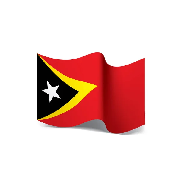 Bandeira timor leste, ilustração vetorial —  Vetores de Stock