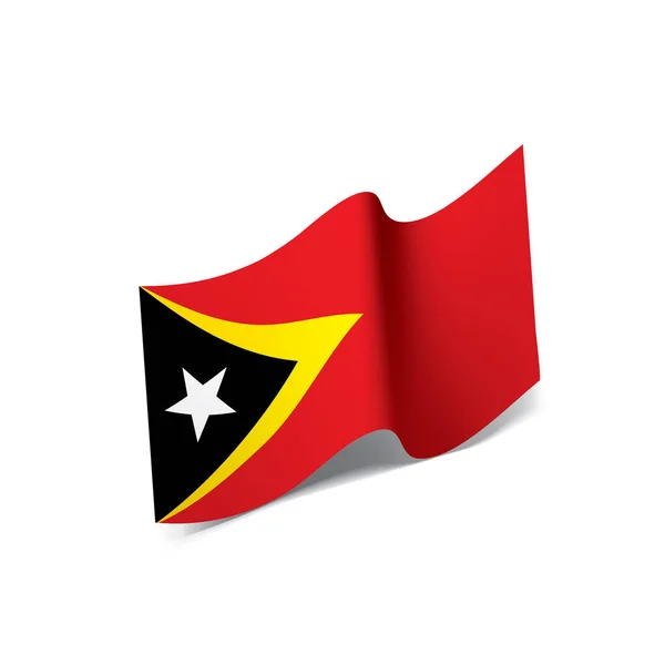 Bandeira timor leste, ilustração vetorial —  Vetores de Stock