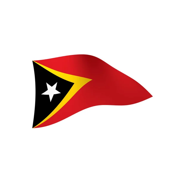 Drapeau Timor oriental, illustration vectorielle — Image vectorielle