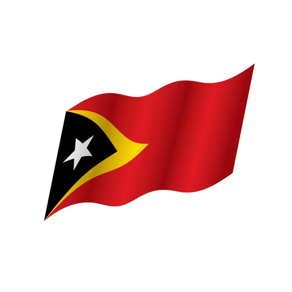 Bandeira timor leste, ilustração vetorial —  Vetores de Stock