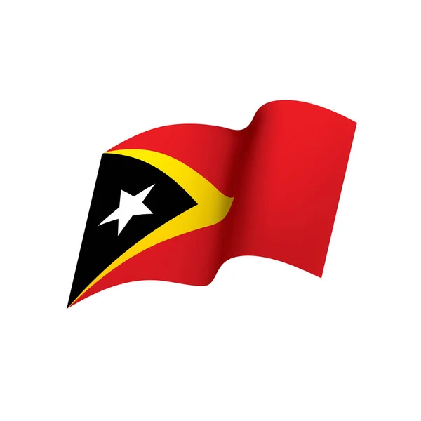 Bandeira timor leste, ilustração vetorial —  Vetores de Stock