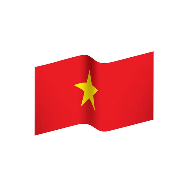 Bendera vietnam, ilustrasi vektor - Stok Vektor