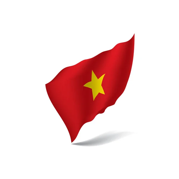 Vietnam Flagge, Vektorillustration — Stockvektor