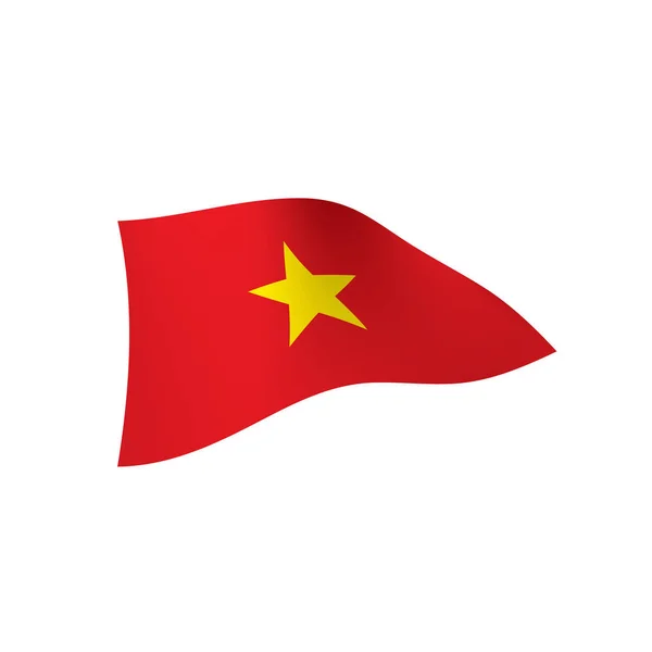 Bandera de Vietnam, vector de ilustración — Vector de stock