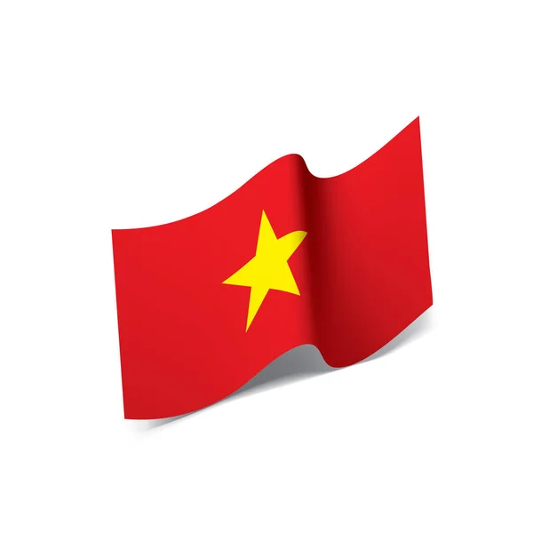 Флаг Вьетнама, векторная иллюстрация — стоковый вектор