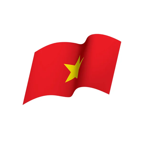 Bandera de Vietnam, vector de ilustración — Vector de stock