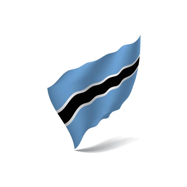 Флаг Ботсваны, векторная иллюстрация — стоковый вектор