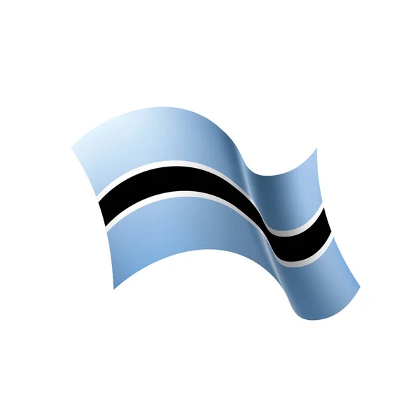 Bandera de Botswana, ilustración vectorial — Vector de stock