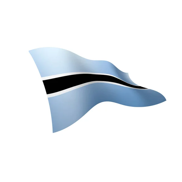 Bandera de Botswana, ilustración vectorial — Vector de stock