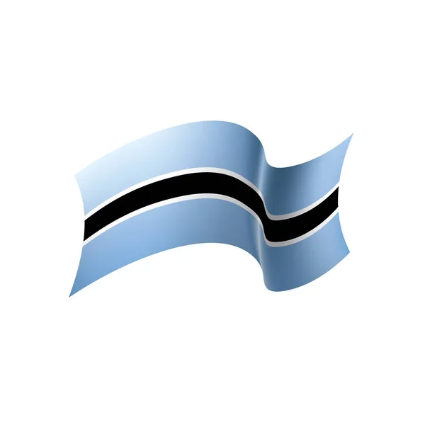 Bandera de Botswana, ilustración vectorial — Vector de stock