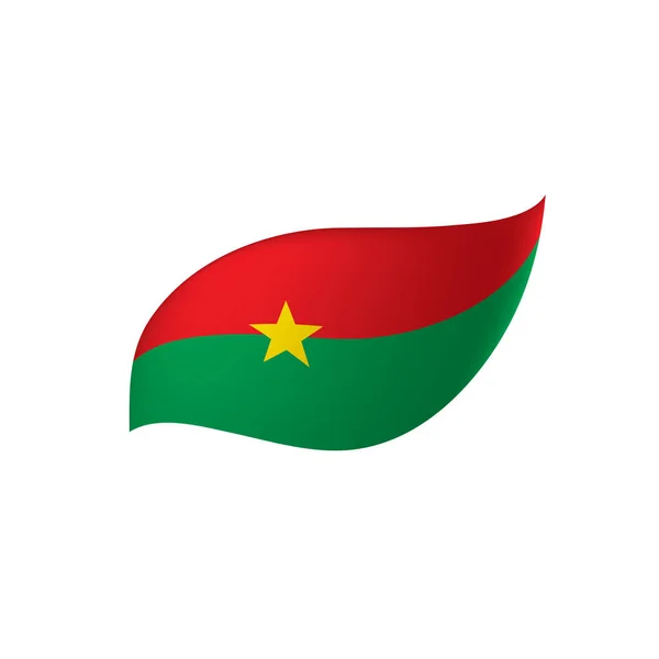 Bandera de Burkina Faso, ilustración vectorial — Vector de stock