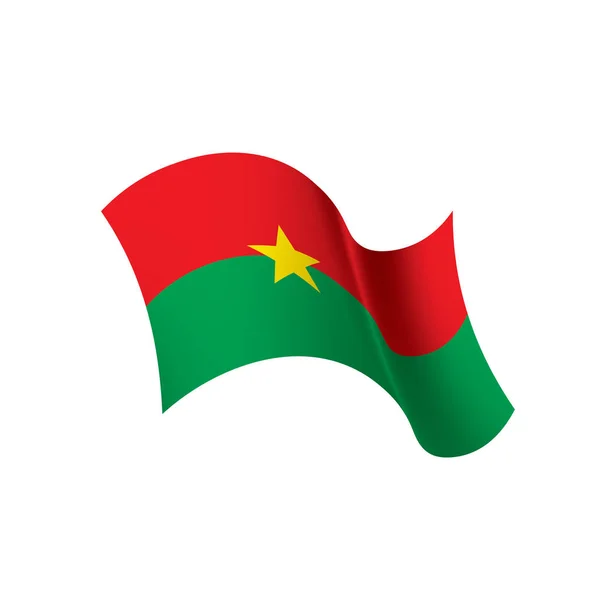 Bandeira de Burkina Faso, ilustração vetorial — Vetor de Stock