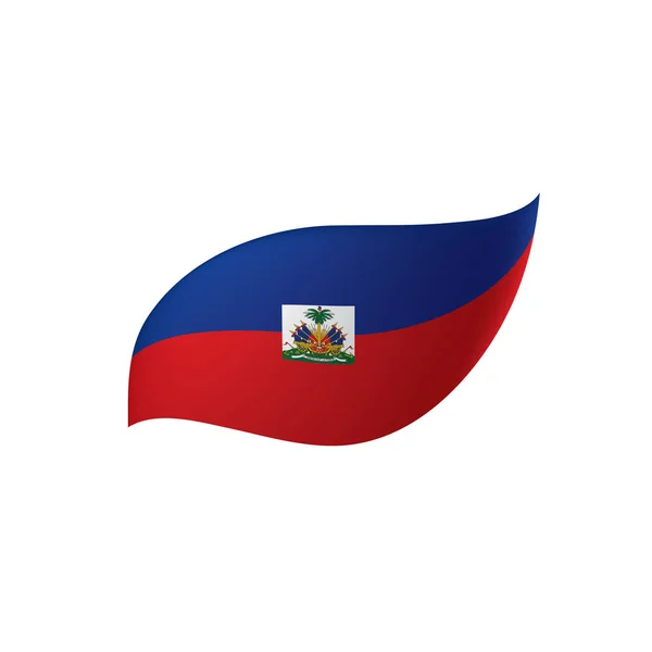 Haiti flagga, vektorillustration — Stock vektor