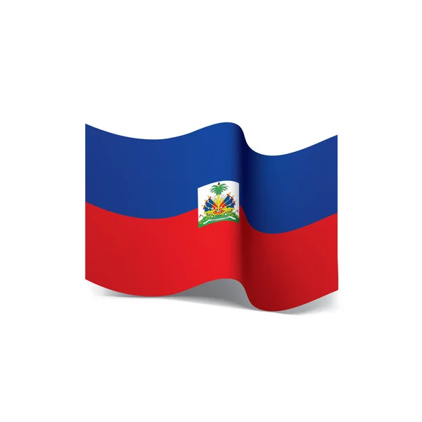 Haiti flagga, vektorillustration — Stock vektor