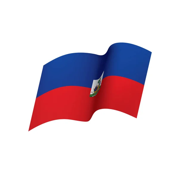 Bandera de Haití, vector de ilustración — Archivo Imágenes Vectoriales