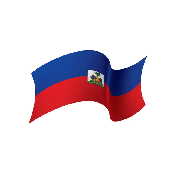 Haiti flagga, vektorillustration — Stock vektor