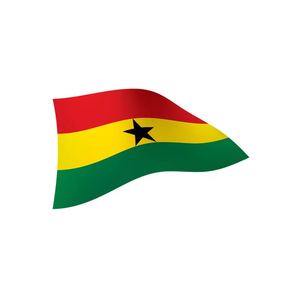 Vlajka Ghany, vektorové ilustrace — Stockový vektor