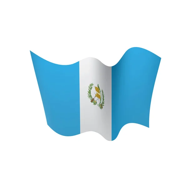 Flaga Gwatemali, ilustracji wektorowych — Wektor stockowy