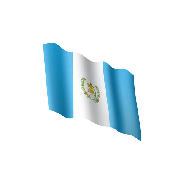 Bandera de Guatemala, vector de ilustración — Archivo Imágenes Vectoriales